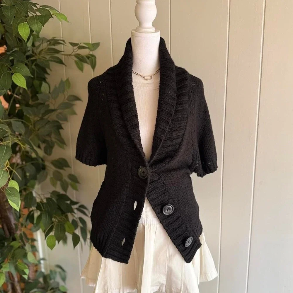 Old Navy Black Knit Cardigan Top Women's Size Xs